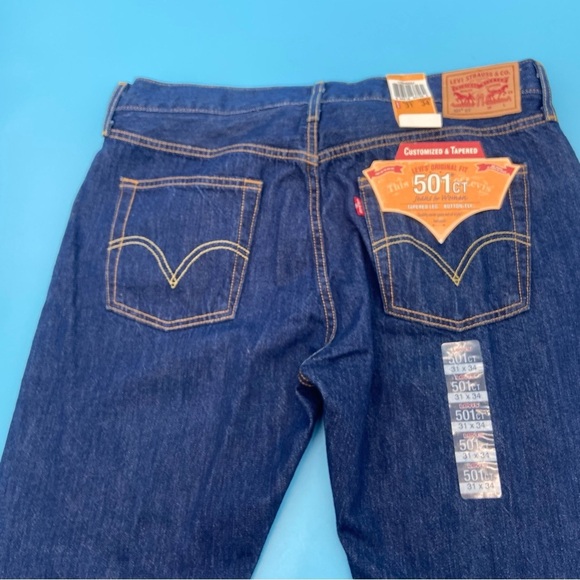 Levi’s 501 CT Western Jeans Taper Leg High Rise Button Fly Jeans Size 31 x 34” - Picture 4 of 11